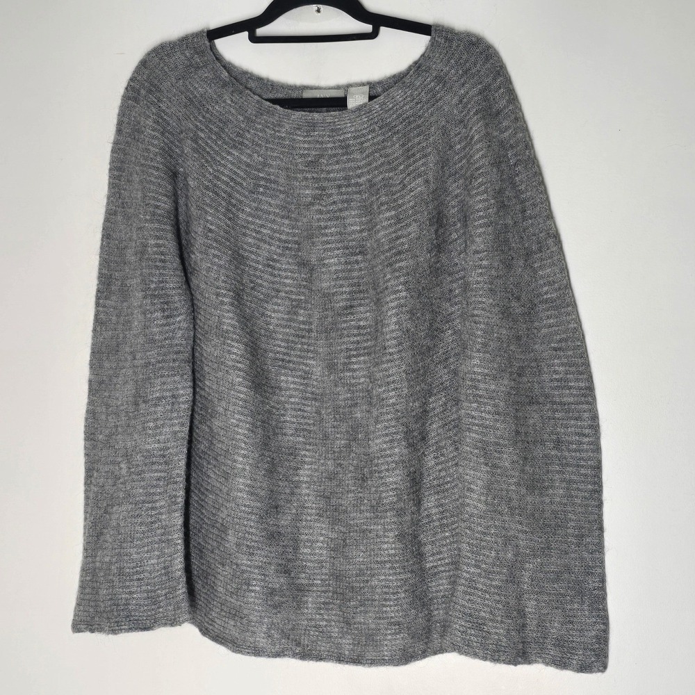 Vintage IVY‎ Womens Fuzzy Mohair Blend Textured Knit Sweater Size XL Cozy